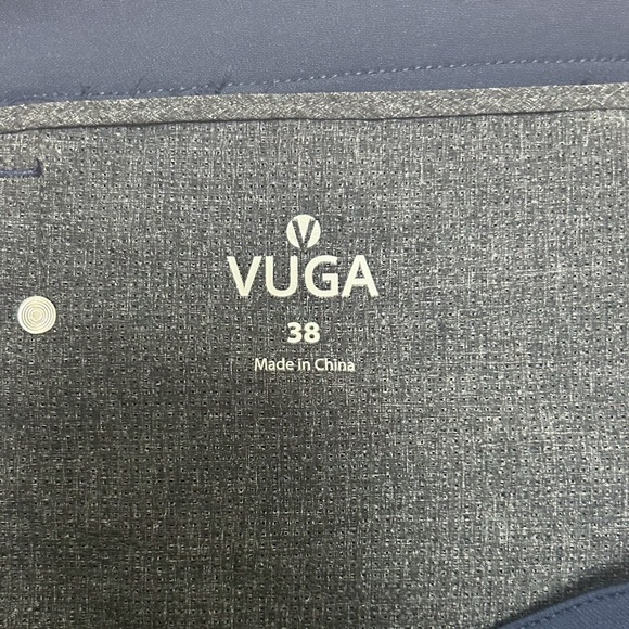 Vuga Tech Vugatech Golf Navy Blue Shorts 38 Black Hardware 11 Inch Inseam NWT - Picture 6 of 8